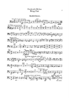 Brigg Fair : Double bass part by Frederick Delius