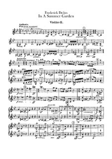 In a Summer Garden: Violins II part by Frederick Delius