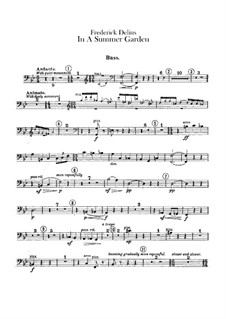 In a Summer Garden: Double bass part by Frederick Delius