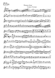 Comus: Overture – oboes I-II parts by Thomas Augustine Arne