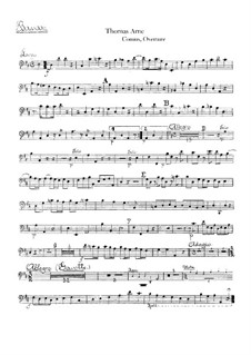 Comus: Overture – bassoon part by Thomas Augustine Arne