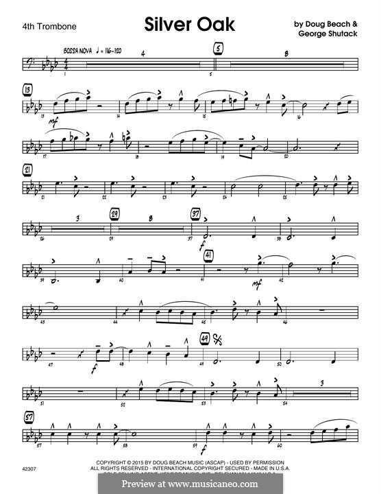 Silver Oak: 4th Trombone part by Doug Beach, George Shutack