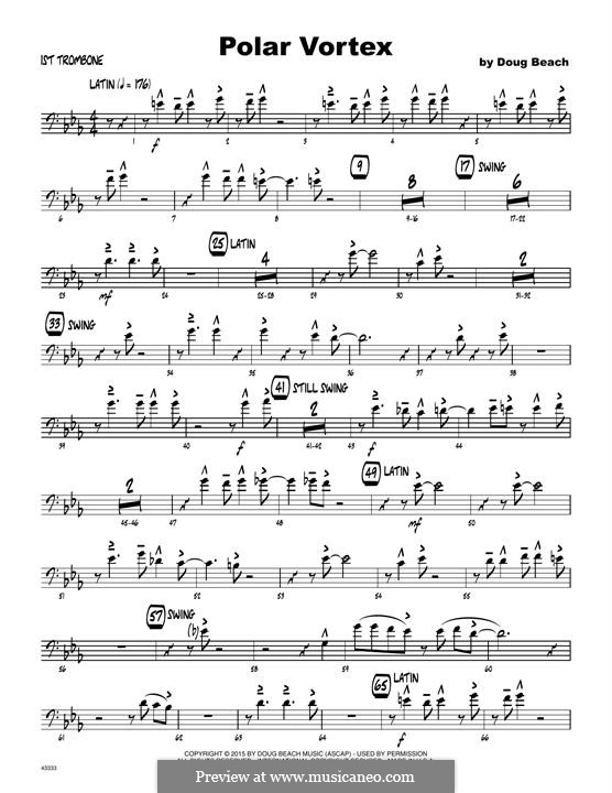 Polar Vortex: 1st Trombone part by Doug Beach