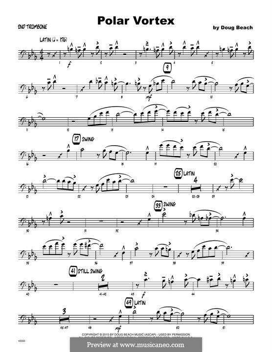 Polar Vortex: 2nd Trombone part by Doug Beach