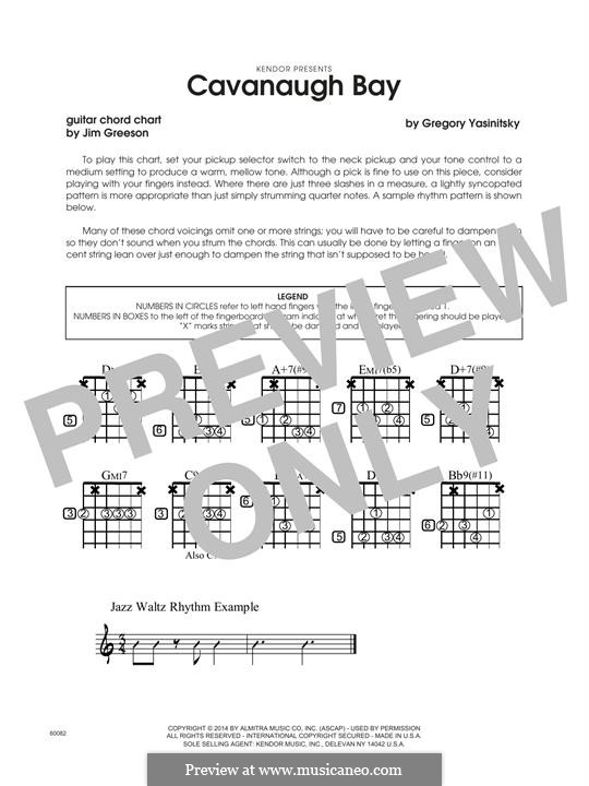 Cavanaugh Bay: Guitar part by Gregory Yasinitsky