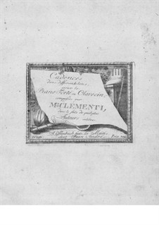 Six Cadenzas in the Style of Various Composers: Six Cadenzas in the Style of Various Composers by Muzio Clementi