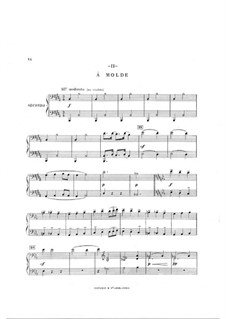 En Norvège. Symphonic Suite: Movement II, for piano four hands by Arthur Coquard