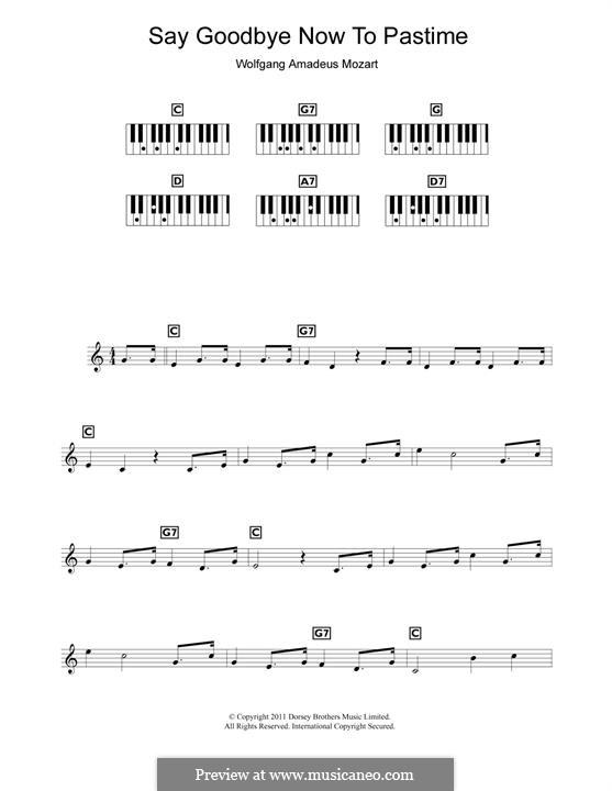 Non più andrai (Now no More): For piano by Wolfgang Amadeus Mozart