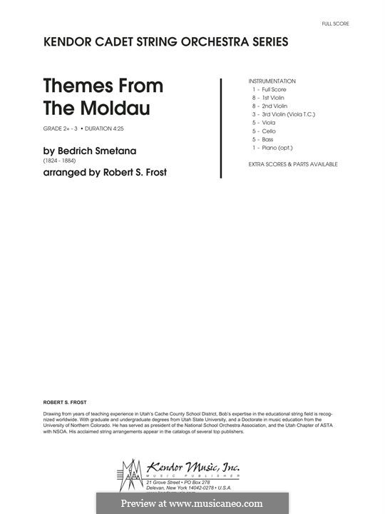 Vltava, T.111: Themes, for strings – Full Score by Bedřich Smetana