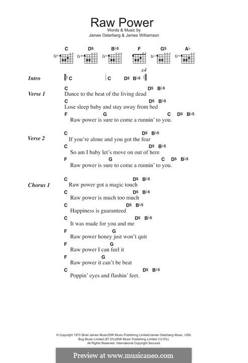 Raw Power (Iggy Pop): Raw Power (Iggy Pop) by James Osterberg, James Williamson