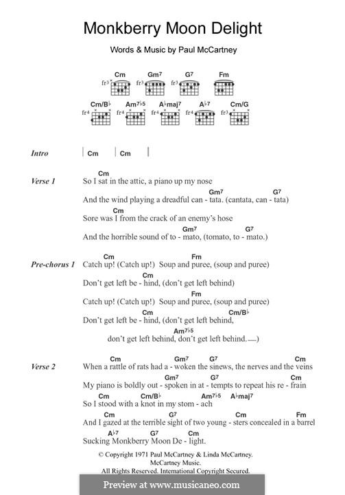 Monkberry Moon Delight: For guitar by Paul McCartney