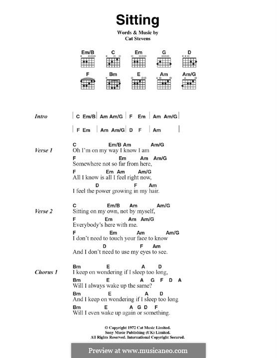 Sitting: For guitar by Cat Stevens