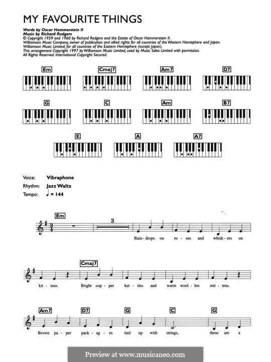 Piano version: Melody line by Richard Rodgers