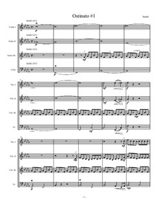 Four Ostinati for Strings: No.1 Marcato by Matthew Smith