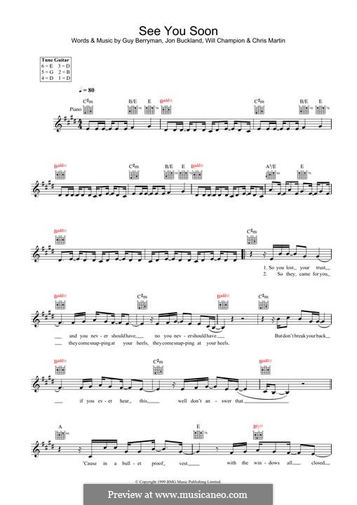 See You Soon (Coldplay) by C. Martin, G. Berryman, J. Buckland, W