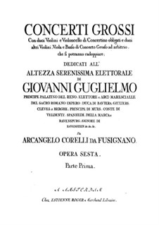 Complete set: Violin II ripieno part by Arcangelo Corelli