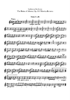 Turkish March: Horns I, II parts by Ludwig van Beethoven