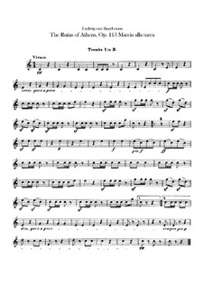 Turkish March: Trumpets I, II parts by Ludwig van Beethoven