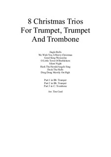 8 Christmas Trios: For trumpet, trumpet and trombone by folklore