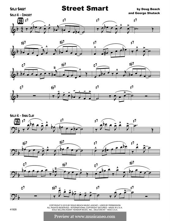 Street Smart: Solo Sheet part by Doug Beach