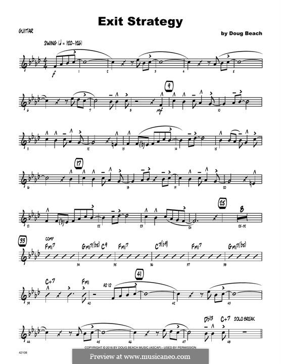 Exit Strategy: Guitar part by Doug Beach