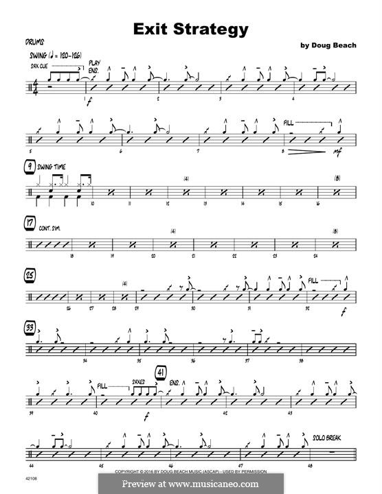 Exit Strategy: Drum Set part by Doug Beach
