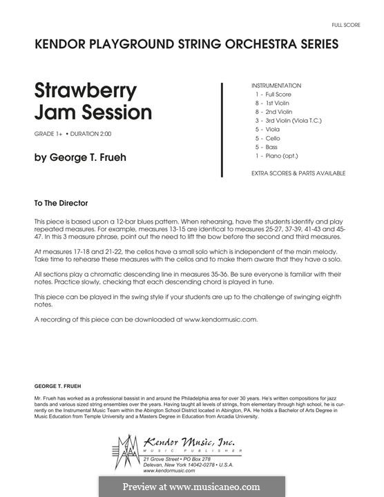 Strawberry Jam Session: Full Score by George T. Frueh