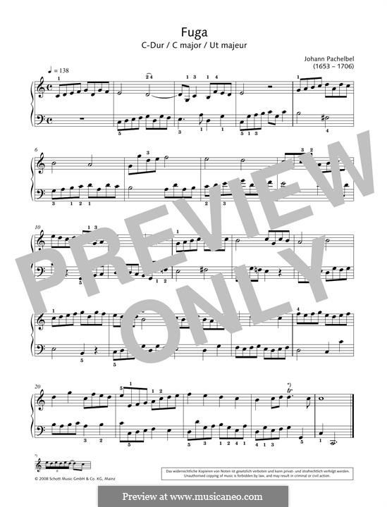 Fuga in C major: Fuga in C major by Johann Pachelbel