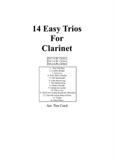 14 Easy Trios: For clarinet by folklore
