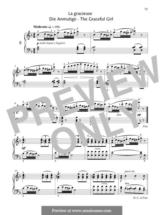 No.8 La Gracieuse (Gracefulness): For piano by Johann Friedrich Burgmüller