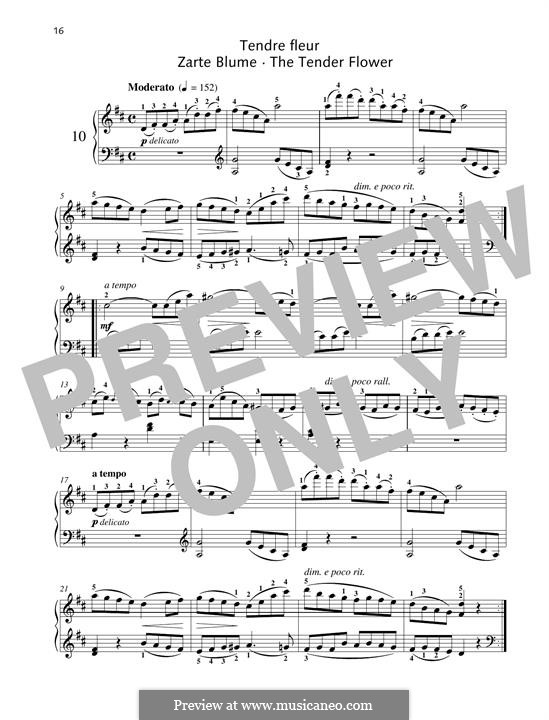 No.10 Tendre Fleur (A Dainty Flower): For piano by Johann Friedrich Burgmüller
