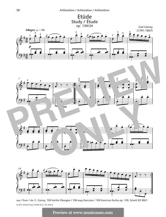 Etudes, Op.139: No.24 Study by Carl Czerny