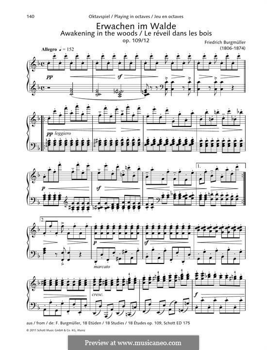 Etude No.12: For piano by Johann Friedrich Burgmüller