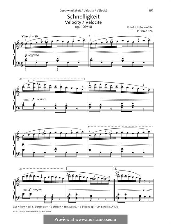 Etude No.10: For piano by Johann Friedrich Burgmüller