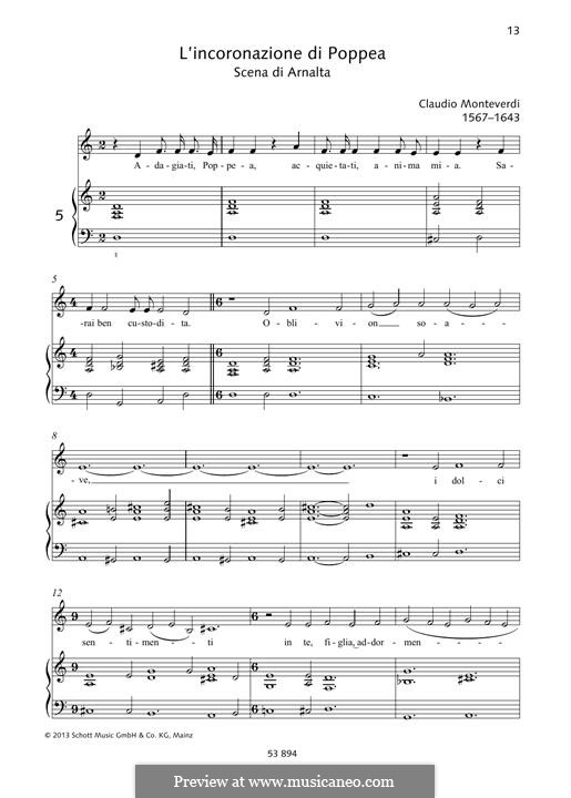 Adagiati, Poppea: Adagiati, Poppea by Claudio Monteverdi