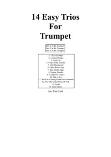 14 Easy Trios: For trumpet by folklore