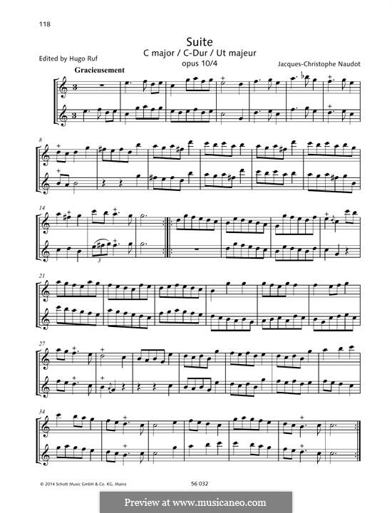 Suite in C Major: Suite in C Major by Jacques-Christophe Naudot