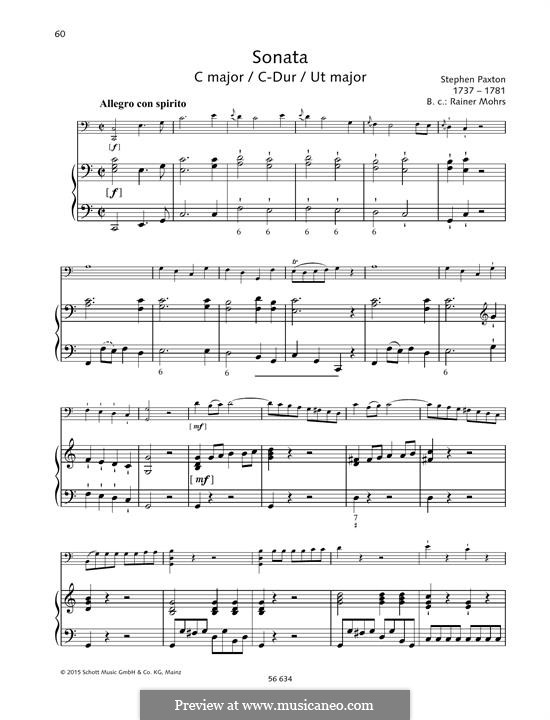 Sonata in C Major: Sonata in C Major by Stephen Paxton