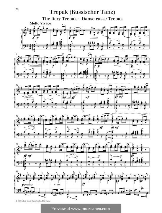 No.4 Russian Dance (Trepak) (The Nutcracker. Suite, TH 35 Op.71a) by P