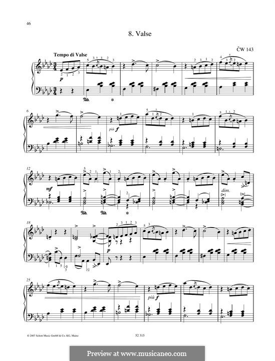 Six Pieces for Piano, TH 143 Op.51: No.1 Valse de salon by Pyotr Tchaikovsky