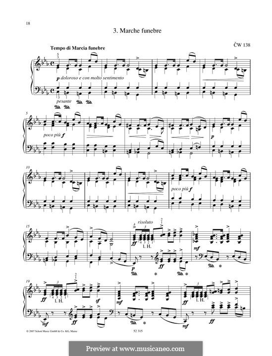 Twelve Pieces , TH 138 Op.40: No.3 Funeral March by Pyotr Tchaikovsky