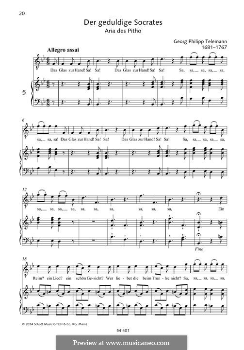 Das Glas zur Hand: Das Glas zur Hand by Georg Philipp Telemann