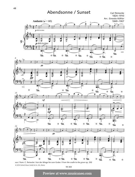 Sunset: Sunset by Carl Reinecke