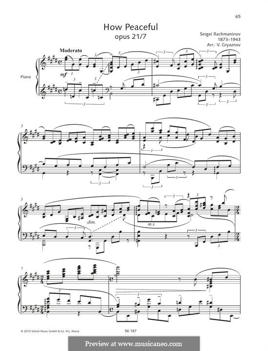 Twelve Romances, Op.21: No.7 How Fair this Spot by Sergei Rachmaninoff