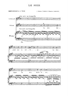 Le soir: Le soir by Camille Saint-Saëns
