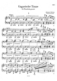 No.1-10: For piano by Johannes Brahms