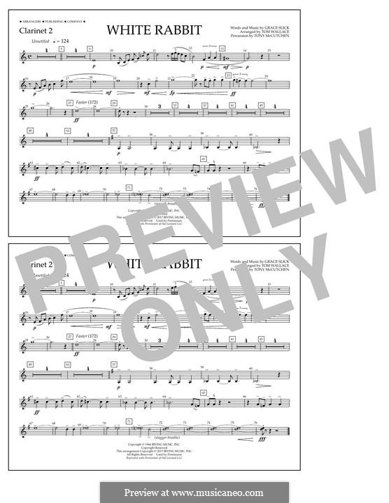 White Rabbit (Marching Band version): Clarinet 2 part by Grace Slick