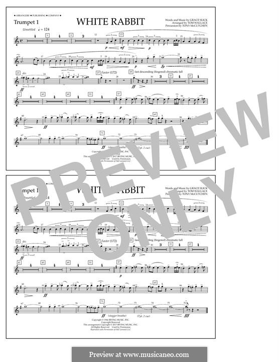 White Rabbit (Marching Band version): Trumpet 1 part by Grace Slick