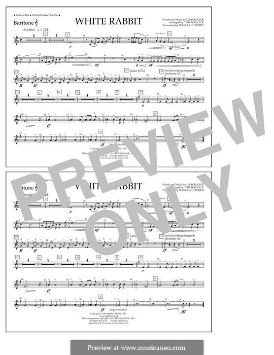 White Rabbit (Marching Band version): Baritone T.C part by Grace Slick