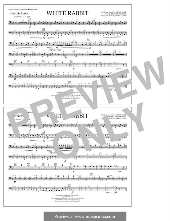 White Rabbit (Marching Band version): Electric Bass part by Grace Slick